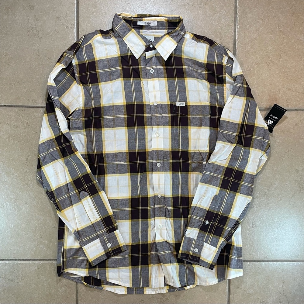 New With Tags Matix Button Up Flannel Large